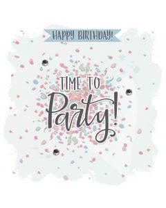 Happy Birthday, Time to Party Card