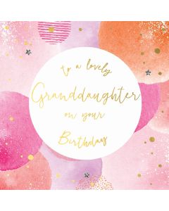 To a lovely Granddaughter on your birthday