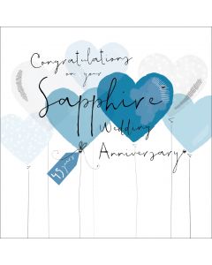 Congratulations on your Sapphire Wedding Anniversary