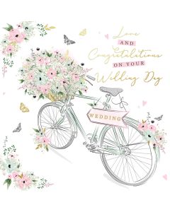 Love and Congratulations on your Wedding day card