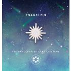 White Glitter Star Enamel Pin Badge