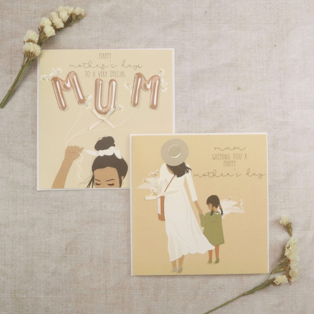 Mon Cheri Mother's Day Handmade Greeting Card Range